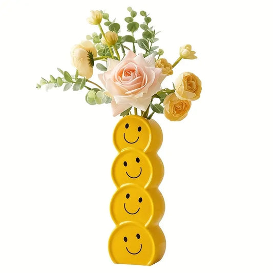 Ceramic Smiling Face Vase